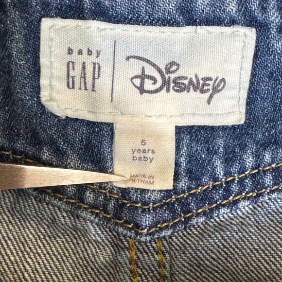GAP Disney Girl’s Minnie Mouse Denim Overalls #780175 Toddler Child Size 5 - Picture 10 of 15